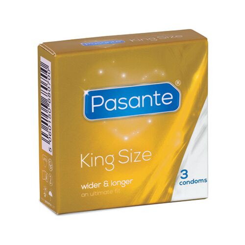 Pasante King Size Condoms - Wider and Longer Fit
