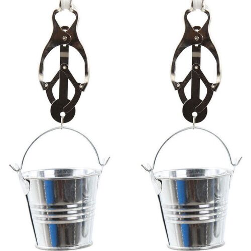 Nipple Clamps OHMAMA FETISH with Buckets for Intense Stimulation