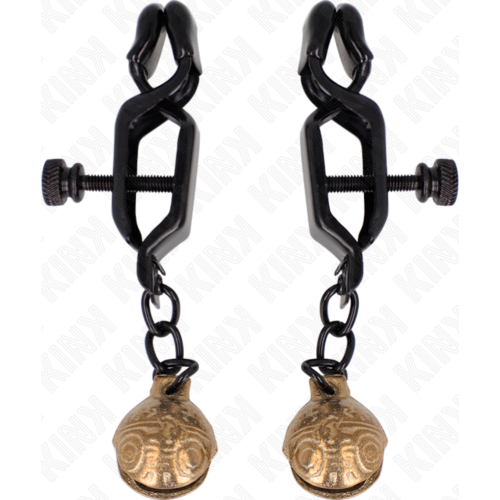 BDSM Nipple Clamps KINK Nipple Grip with Bells