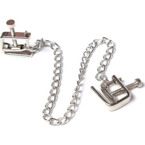 BDSM Nipple Clamps by OHMAMA FETISH with Chain