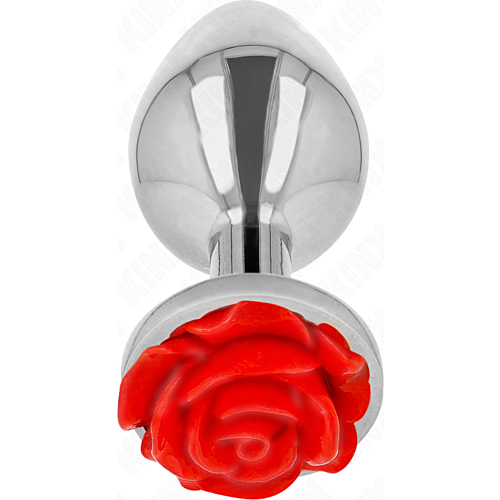 Anal Plug KINK Rose Red Size L with Elegant Design