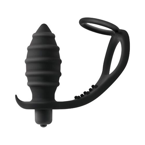 S Pleasures Throttle vibrating anal plug with rings