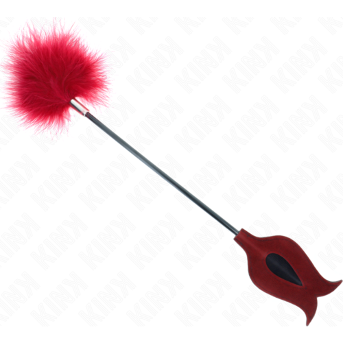KINK Tickle Feathers with Rose-Shaped Paddle for Sensation