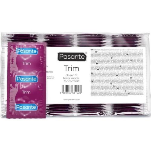 Pasante Trim Condoms 144 Units | Tighter Fit for Comfort