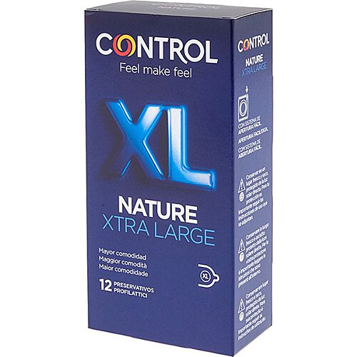 Control Adapta Nature XL Condoms - 12 Pack of Natural Latex