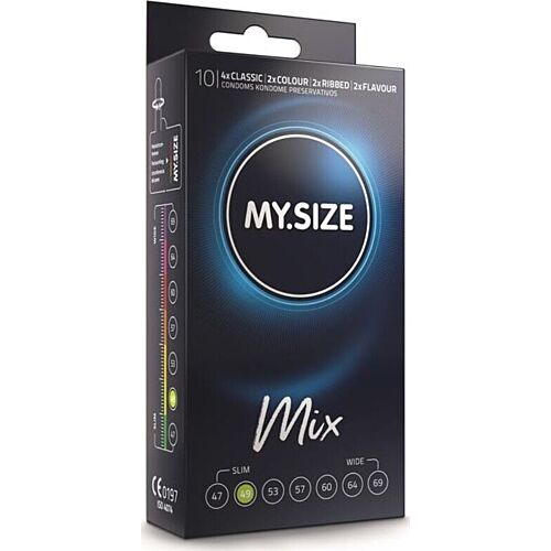MY SIZE MIX Condoms 49mm - Adjustable for Great Fit