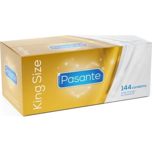 Pasante King Size Condoms - Wider and Longer Fit (Box)