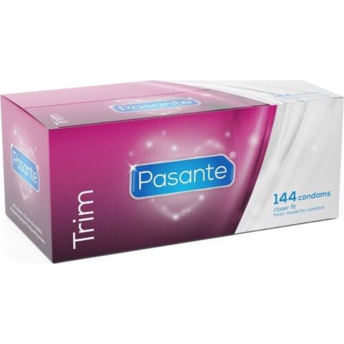 Pasante Trim Condoms 144 Units - Snug Fit at 49mm