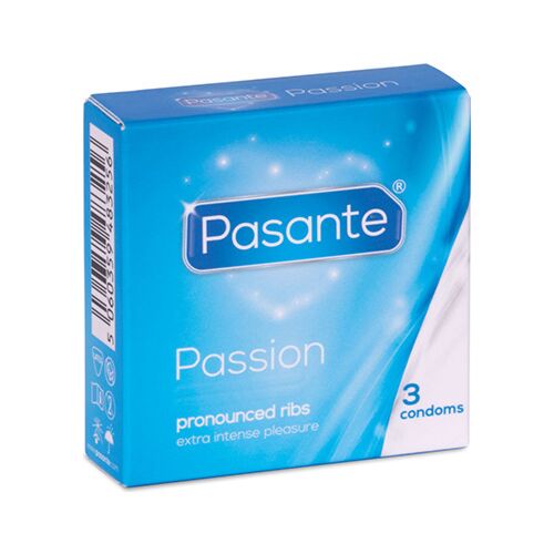 Pasante Dotted Condoms with Intense Ribbed Texture