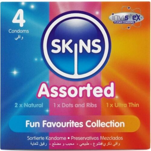 Skins Assorted Premium Condoms Pack 4 - Variety and Comfort
