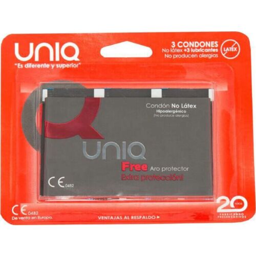 Condoms UNIQ Free Latex-Free with Ring
