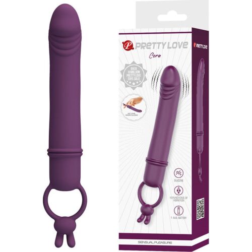 Vibrator Pretty Love Cora with Grip Ring for Versatile Pleasure