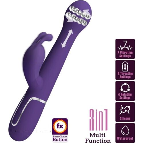 Rabbit Vibrator Pretty Love Dejon with Dual Motors