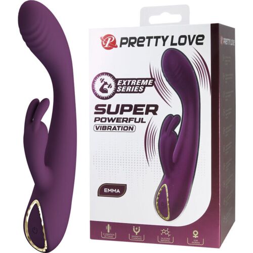 Rabbit Vibrator Pretty Love Emma with Clitoral Stimulator