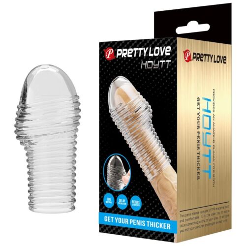 Penis Sleeve FOR HIM Pretty Love Hottt Transparent Girth Enhancer