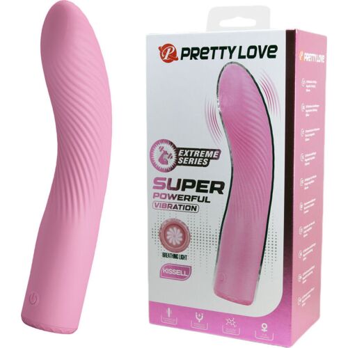 G-Spot Vibrator Pretty Love Kisell with Breathing Light