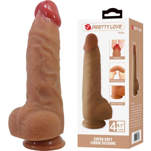Dildo Pretty Love Najm 23.2 cm with Suction Cup