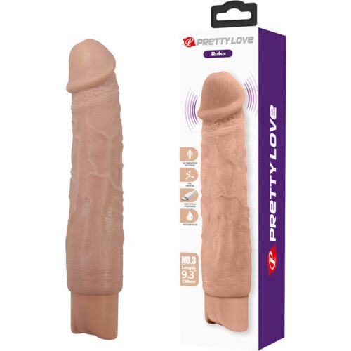 Realistic Vibrator Pretty Love Rufus with 10 Vibration Functions