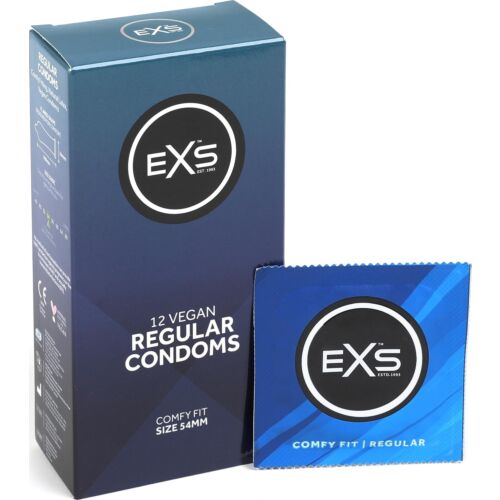 Condoms Exs Regular 12s - Comfortable Fit with Natural Latex