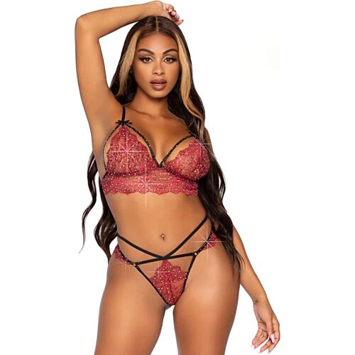 Lingerie Set Leg Avenue 81623 with Strappy Design