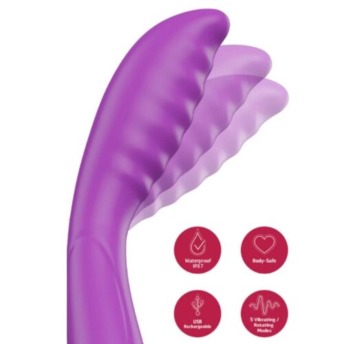 G-Spot Vibrator She.E.O Purple Tapping Technology