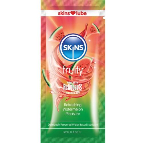 Lubricant Skins Fruity Watermelon Single Dose 5ml