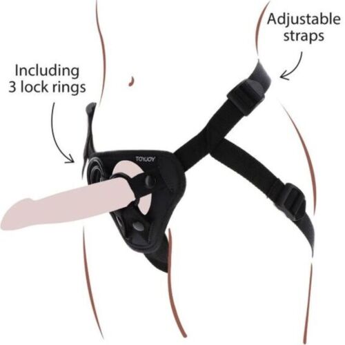 Get Real Strap-On Harness with Padded Cushion