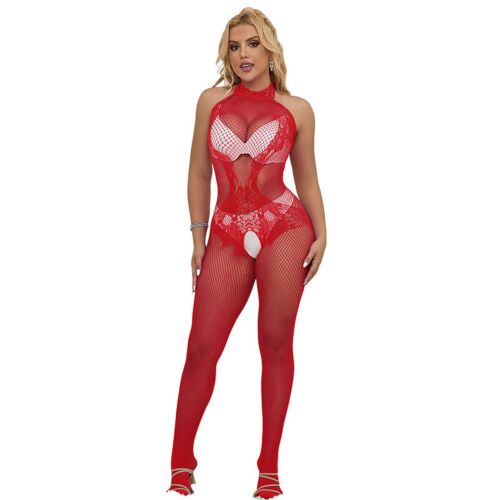 Bodystocking SUBBLIME 952372 Fishnet and Lace Crotchless