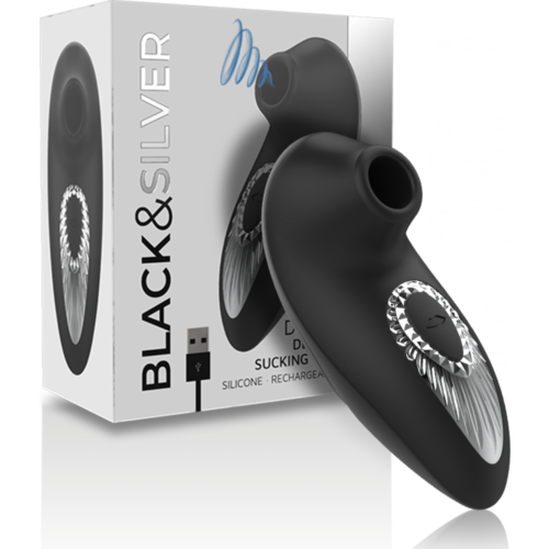 Black&Silver Drake Clitoral Suction Stimulator