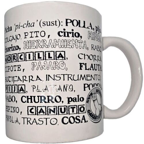 Diablo Picante Mug with Penis Synonyms - 370ml Ceramic