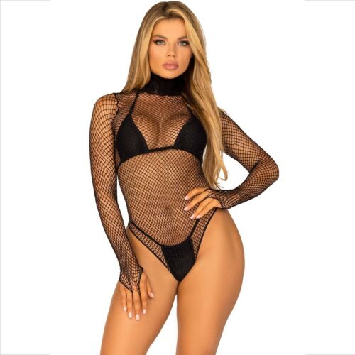Leg Avenue High Neck Fishnet Teddy