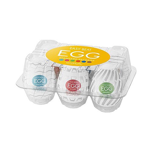 Tenga Masturbator Eggs Standard Package with 6 Textures