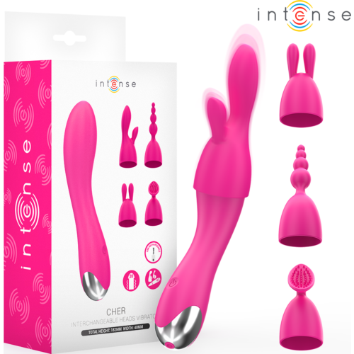 INTENSE Cher Vibrator with 4 Interchangeable Heads