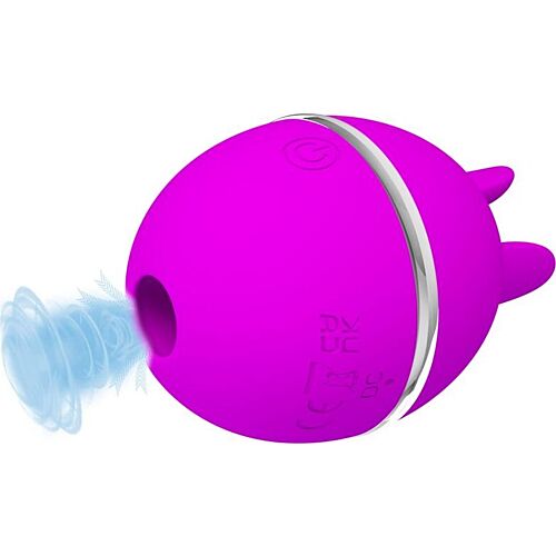 Purple Round Vibrator Gemini Ball