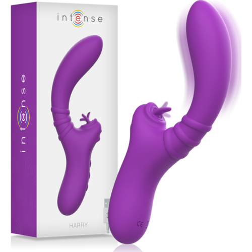 Rabbit Vibrator INTENSE FUN Harry with Flexible Tongue