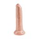 Dildo King Cock Uncut Natural 23 cm with Movable Foreskin