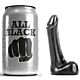 ALL BLACK 9 cm Slim Silicone Dildo