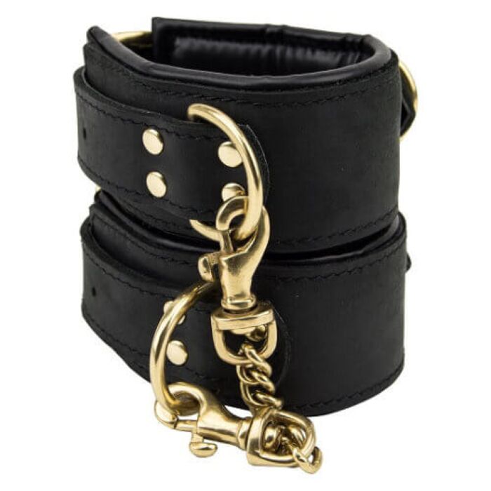 Bound Noir Nubuck Leather Slim Wrist Cuffs Bound Noir Nubuck Leather Slim Wrist Cuffs