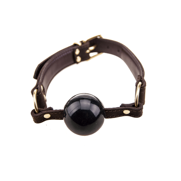 BOUND Nubuck Leather Solid Ball Gag BOUND Nubuck Leather Solid Ball Gag