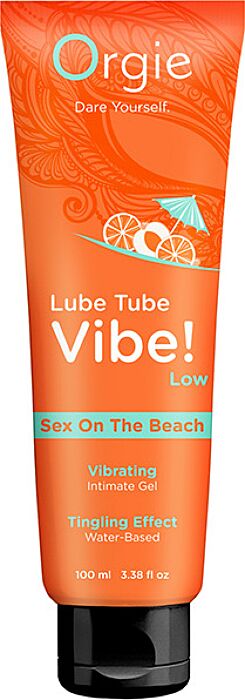 Kissable Intimate Gel Orgie LUBE TUBE VIBE with Vibration