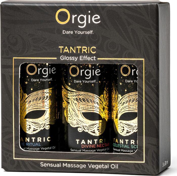 Orgie Tantric Sensual Massage Oils 3 x 30ml Set for Intimate Wellness