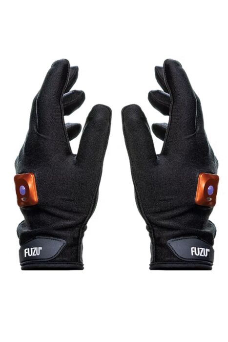 LEFT & RIGHT - RECHARGEABLE VIBRATING MASSAGE GLOVES - BLACK LEFT & RIGHT - RECHARGEABLE VIBRATING MASSAGE GLOVES - BLACK