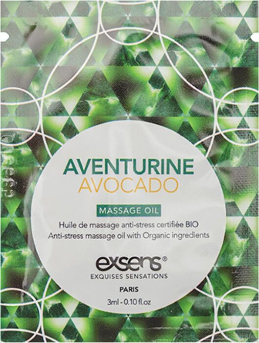 Exsens Aventurine Avocado Massage Oil 3ml Exsens Aventurine Avocado Massage Oil 3ml