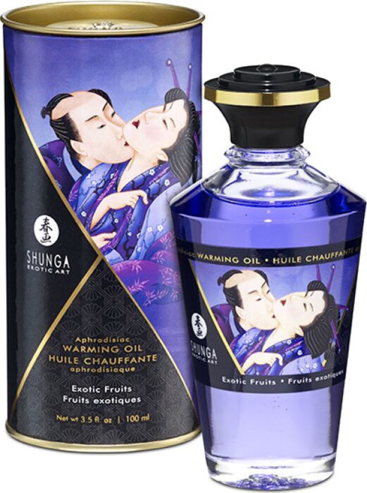 Shunga Heat-Effect Exotic Fruits Massage Oil 100ml Shunga Heat-Effect Exotic Fruits Massage Oil 100ml