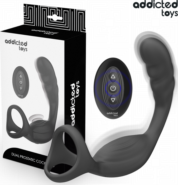 Vibrator Addicted Toys Prostate Double Ring Remote