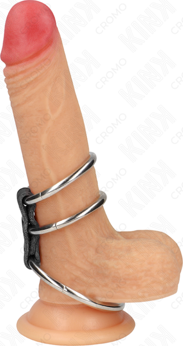 Triple Penile Ring KINK Power Unique Leather Design