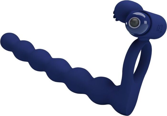 Vibrator Pretty Love Ajmal Blue Ring with Plug Vibrator Pretty Love Ajmal Blue Ring with Plug