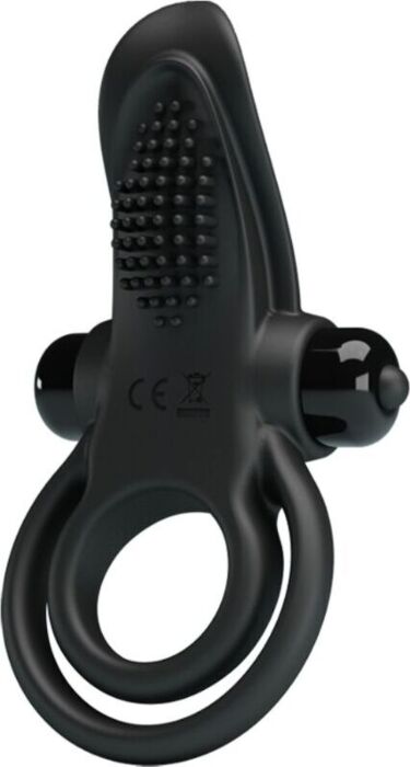 Vibrator Pretty Love BI-210203 Dual Ring Black