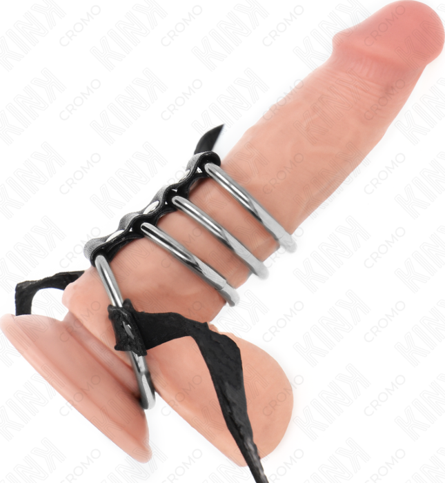 Metal Penis Ring KINK 4 Connected 3.8cm-5cm Metal Penis Ring KINK 4 Connected 3.8cm-5cm