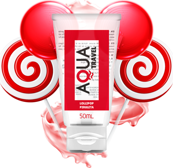 Aqua Travel - Lollipop Flavored Water-Based Lubricant - 50 ml Aqua Travel - Lollipop Flavored Water-Based Lubricant - 50 ml